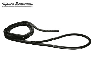 Cima T16 Ø24mm Nera 16/20mt Gassa Impiombata Cuoio Nero 