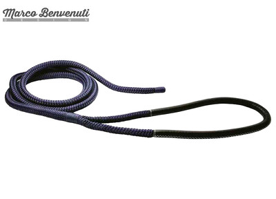 Cima T16 Ø28mm Blu 16/20mt Gassa Impiombata Cuoio Nero