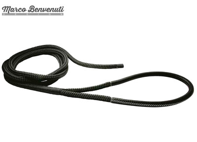Cima T16 Ø28mm Nera 16/20mt Gassa Impiombata Cuoio Nero