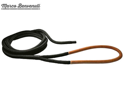 Cima T16 Ø28mm Nera 16/20mt Gassa Impiombata Cuoio Marrone