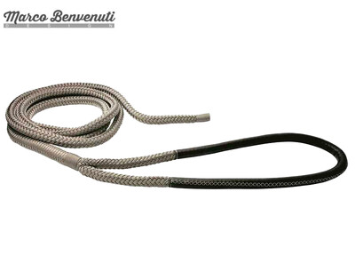 Cima T16 Ø28mm Grigio Steel 16/20mt Gassa Impiombata Cuoio Nero