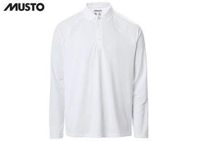 Polo Maniche Lunghe Musto Evo Sunblock 2.0. Bianca