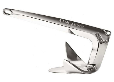 Ancora Tipo Bruce 20 Kg in Acciaio Inox