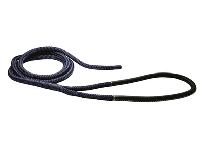 Cima T16  Ø24mm Blu 16/20mt Gassa Impiombata Cuoio Nero