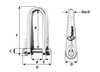 Grillo Inox Lungo Wichard Perno Rapido Ø5mm Image