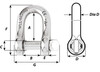 Grillo Inox Dritto Wichard Perno Imperdibile Ø5mm Image
