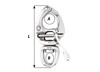 Moschettone Inox Wichard Sgancio Rapido Occhio Girevole 110mm Image