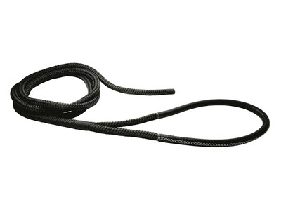 Cima T16 Ø24mm Nera 16/20mt Gassa Impiombata Cuoio Nero