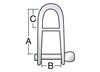 Grillo Inox Lungo Harken Perno rapido e Barra Ø5mm Image