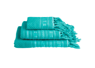 Set Asciugamani MB Santorini Acqua